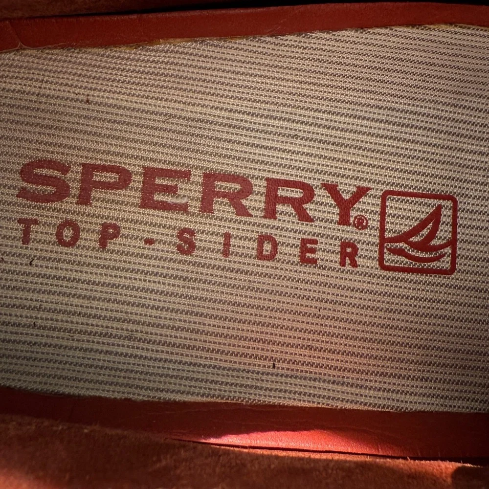 Sperry Oxblood Leather Boat Shoes Men’s 12 Top-Sider Deck Moc Toe Nautical